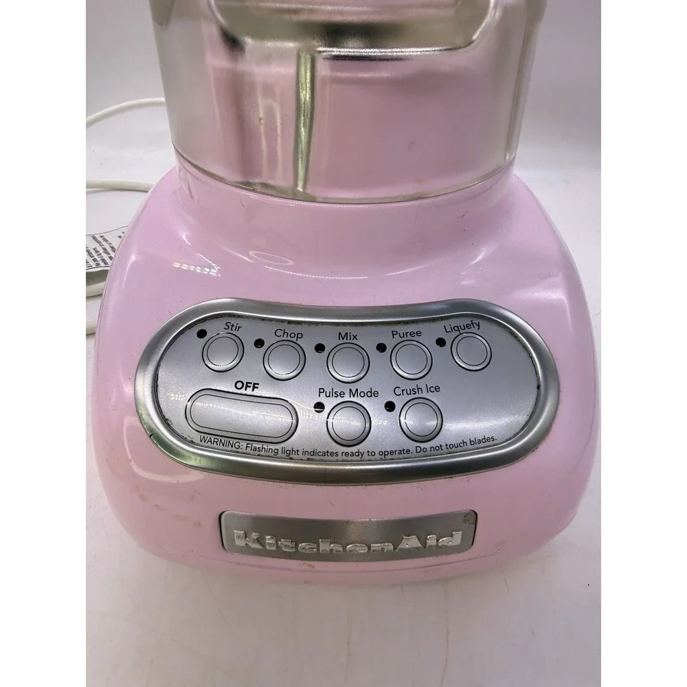 Kitchen Aid Cook For The Cure KSB560PK0 Pink Blender Mixer 7 Cup Works